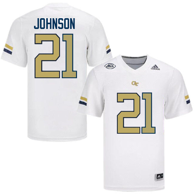 Calvin Johnson Georgia Tech Jerseys,Georgia Tech Yellow Jackets College Football Uniforms-White